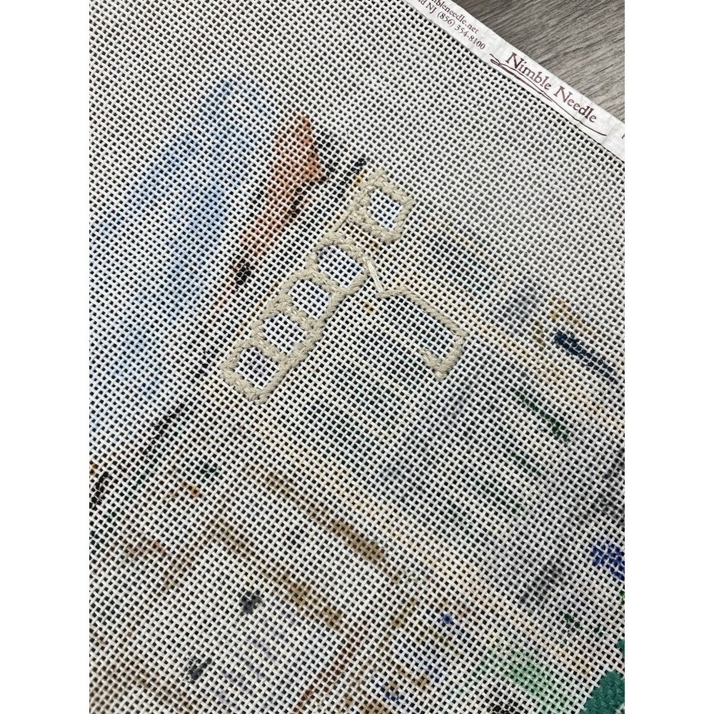 The Point Of It All Handpainted Needlepoint Canvas Canals Gondolas Venice Italy - Picture 10 of 13